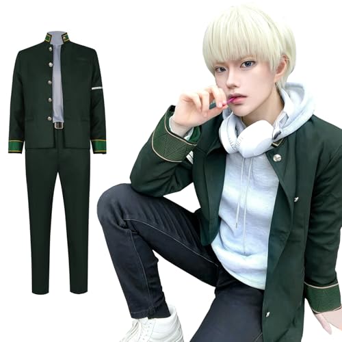 Fiamll Kajiren Cosplay Anime Kleidung Kajiren Spiel Charakter Outfit Für Männer Jungen Uniform Kostüm Halloween Karneval Dress Up Anzug L von Fiamll