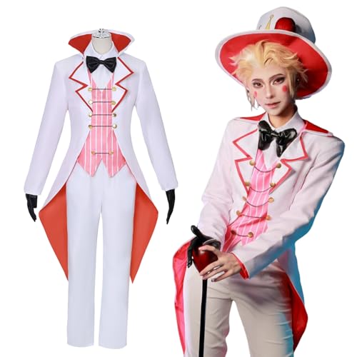 Fiamll Lucifer Morningstar Cosplay Hazbin Hotel Cosplay Kostüm Weiß Blazer Anime Verkleidung Lucifer Morningstar Uniform Halloween Karneval Kostüm S Fiamll Lucifer Morningstar Cosplay Hazbin Hotel Cosplay Kostüm Weiß Blazer Anime Verkleidung Lucifer Morningstar Uniform Halloween Karneval Kostüm S von Fiamll