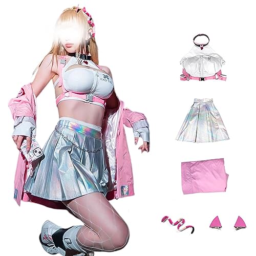 Fiamll NIKKE The Goddess of Victory Viper Cosplay Kostüm Nikke Cosplay Pink Nikke Viper Kleid L von Fiamll