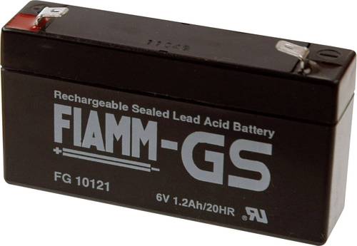 Fiamm PB-6-1,2-4,8 FG10121 Bleiakku 6V 1.2Ah Blei-Vlies (AGM) (B x H x T) 97 x 58 x 54mm Flachstecke von Fiamm