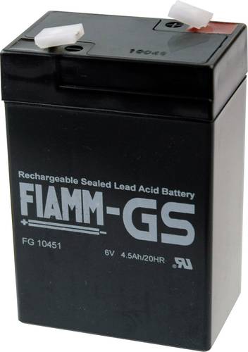 Fiamm PB-6-4,5 FG10451 Bleiakku 6V 4.5Ah Blei-Vlies (AGM) (B x H x T) 70 x 106 x 47mm Flachstecker 4 von Fiamm