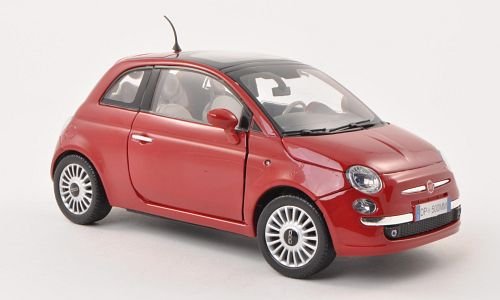 Fiat Nuova 500, rot, 0, Modellauto, Fertigmodell, Motormax 1:18 von Fiat