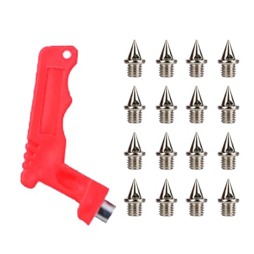 Fiauli Kohlenstoffstahlspur Spikes Stufen 100 PCs Ersatz für Laufschuhe Feldschuhzubehör mit Spike -Schraubensprint -Cross Country A von Fiauli