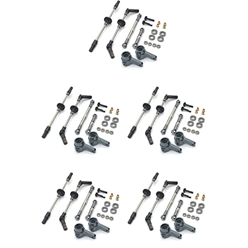 Ficher 5X Upgrade Stahl Gear Vorder- und Rad Brücken Achse Lenk Schalen Kit für MN D90 D91 MN96 MN99 MN99S 1/12 von Ficher