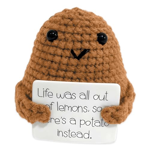 Ficlwigkis Positive Potato Mini Geschenke Positive Kartoffel Geschenk für Freund Pocket Hug Positive Potato Geburtstagsgeschenk Abschiedsgeschenk kollegen (B) von Ficlwigkis