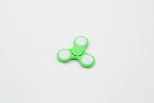 Fiducia Fidget Spinner für Kinder/Erwachsene Hand Spinner Tri-Spinner Spielzeug Stress Relief Fidget (Grün mit LED) von Fiducia