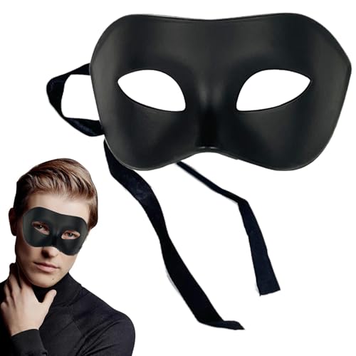 Fierudeng Erwachsenen-Maske, Vintage-Maske für Männer, Zuhause und Versammlungen, Halbgesichtsmaske mit verstellbarem Riemen für Freund, Freundin von Fierudeng