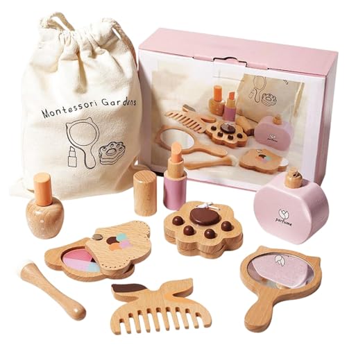 Fierudeng spiel Make -up, tun Make -up Set | Vorschule Learning Girls Playset,Kleinkinder tound spielen, dass Schönheitssalon-Spielzeug-Kit mit realistischem Accessoires für 4-6 Jahre alte Mädchen ist von Fierudeng