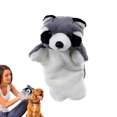 Handpuppen Für Katze - Raccoon Puppet Wrestler - Interaktive Niedliche Plüsch Tierwrestler Puppe Dieses Handpuppenspielzeug Hilft Katzen Und Hunden Übermäßige Energie Ab von Fierudeng