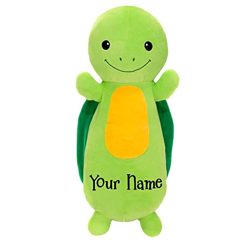 Huggy Huggables Plüschtier für Kinder, Schildkröte, personalisierbar von Fiesta