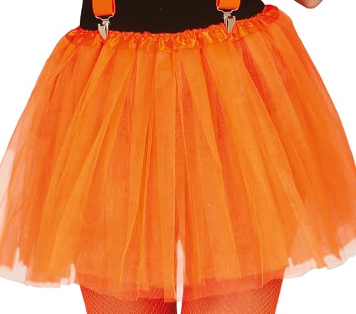 FIESTAS GUIRCA | Orange Tutu für Frauen (Einheitsgröße) - Textil-Kostümzubehör für Halloween, Karneval und Themenpartys - Ideal für Ballerina-, Engel- und Brautkostüme - Orange von FIESTAS GUIRCA