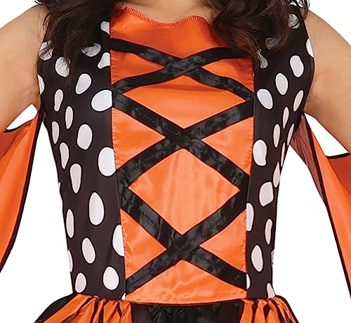 FIESTAS GUIRCA Bezauberndes Schmetterling Kostüm Damen Orange – Monarchfalter Kleid inkl. Schmetterling Flügel – Faschingskostüm Schmetterling Damen Größe L 40-42 von FIESTAS GUIRCA