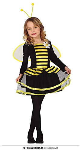 FIESTAS GUIRCA Bienen Kostüm für Mädchen - Ballerina Biene Kleid für kinder inkl. Flügel u. Haarreif - Alter 10-12 Jahre - Tierkostüme für Karneval, Fasching, Halloween, Themen Party, Sommer Party von FIESTAS GUIRCA