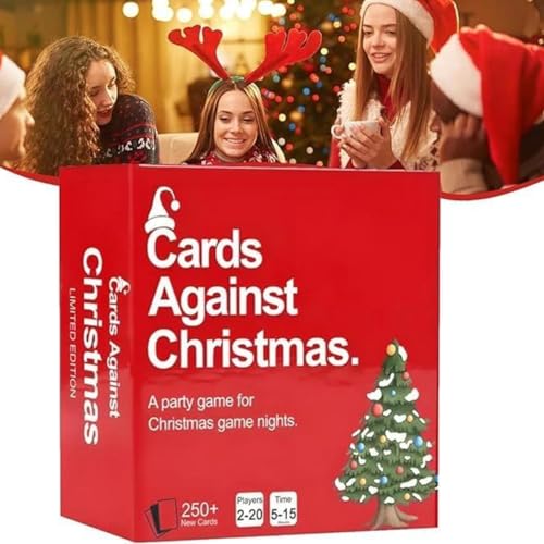 Figskey Cards Against Christmas, A Party Cards Game for Christmas Game Night, Ultimate Christmas Card Game, Holiday Party Game for Friends, Family Games, Conversation Card Games (1 Set) von Figskey