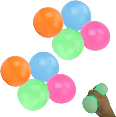 Lumiballs, 2024 Traumbälle, Traumbälle leuchten im Dunkeln, die kleben, leuchten im Dunkeln, klebrige Bälle, die an der Decke haften, Stressabbau-Bälle, Geschenke für Kinder und Erwachsene, mit von Figskey