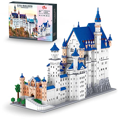 FigureArt Schloss Neuschwanstein Modular Bausteine Modell, 11810 Teile Groß Klemmbausteine Gebäude Bausatz LZ8020(Originalverpackung) von FigureArt