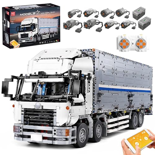 FigureArt Technik LKW Bausteine, 4166 Teile, MK13139 LKW Modell, Doppelte Fernbedienung mit 8 Motoren, Sammlerstücke für Erwachsene(Originalverpackung) von FigureArt