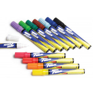 Filia Stift für Glas und Porzellan Farbenmix 1-2mm - 12 Stk von Filia