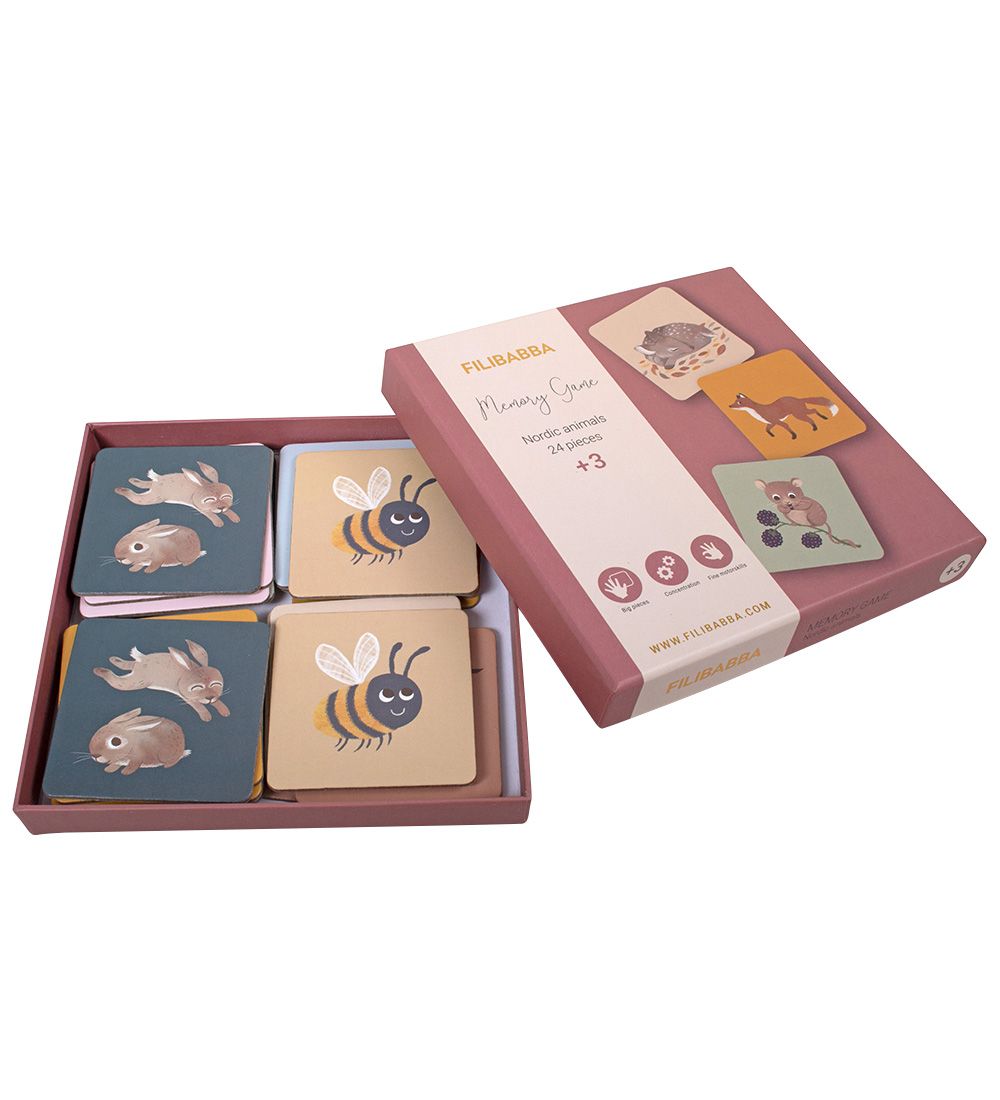 Filibabba Memory-Spiel - Nordische Tier - Filibabba - One Size - Memory-Spiele Filibabba Memory-Spiel - Nordische Tier - Filibabba - One Size - Memory-Spiele von Filibabba