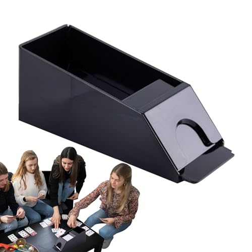 Deck Playing Card Dispenser, Deck Playing Card Dealing Shoe, Board Game Entertainment Props, Playing Card Shoe Deck, Manual Blackjack Shoe Dispenser, Easy To Use, Portable and Suitable for Card Games von Filvczt