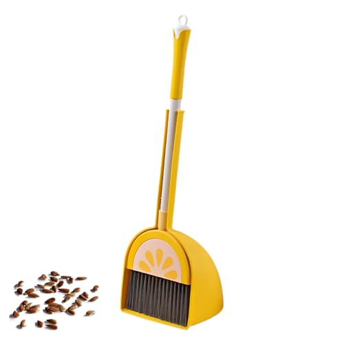 Dustpan Small Broom, Fruit Design Kitchen Tool, Little Housekeeping Helper Set, House Cleaning Tools, Housekeeping Pretend Play Set, Easy to Use, Portable for Children and Kids von Filvczt