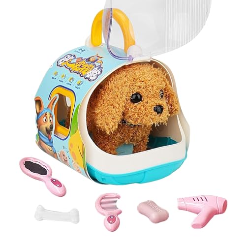 Filvczt Bellendes Hundespielzeug, interaktive Plüsch-Haustierpuppe, Stofftierspielzeug, leicht, einfache Verwendung, 17 x 4,5 cm für Kinder von Filvczt