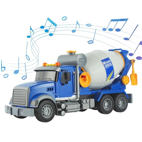 Filvczt Construction Toy Cement Mixer, Construction Trucks Toy, Birthday Present Car Toy, Construction Car Toys, Cement Mixer Vehicle Toys, Easy to Use, Portable for Children and Kids von Filvczt