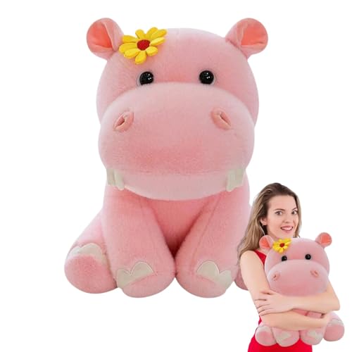 Filvczt Cotton Doll Plushies Toys, Cute Creative Stuffed Toys, Animal Hippo Plushie Toy, Comfortable Plush Doll, Recycled Plush Hippo Toy, Easy to Use, Portable for Children Birthday von Filvczt