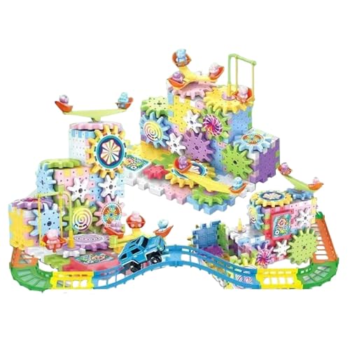 Filvczt Electric Gear Building Block Toys, Bauspielzeugset, Gebäudegetriebe, langlebiges, einzigartiges Design, 83/97/166/180/249/263PCS für Kinder im Alter von 3+ von Filvczt