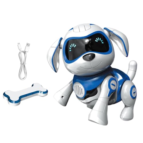 Filvczt Intelligenter Roboterhund, USB-Laderoboterwelpe, Interaktiver Roboterwelpe, Einfaches Lernen, Langlebig, 23 X 18 X 10 cm Für Jungs Und Mädchen von Filvczt