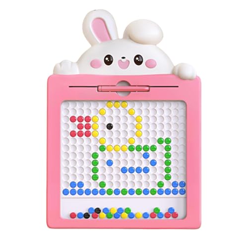 Filvczt Magnetisches Dot-Board für Kinder, magnetisches Doodle-Board,Maltafel für Vorschulkinder - Reisespielzeug für Vorschulkinder, magnetisches Zeichenbrett mit Magnetstift und Perlen für Kinder im von Filvczt