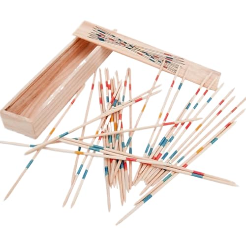 Filvczt Pick -up Sticks Game, Korean traditionelles Spiel, Sticks Balance Game, langlebig, tragbar, 18 cm, 31pcs für Kinder, Mädchen von Filvczt