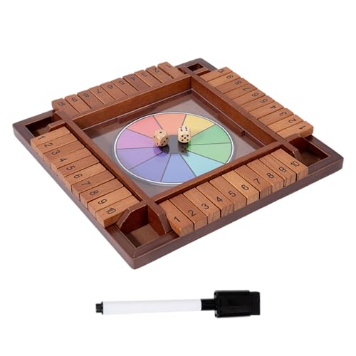 Fliesennummernspiel, Mit Vierseitigem Spiel, 29,8x29.8x2,8cm, Brettspiel Von Holzwürfeln, Schließe Das Box-Spiel, Engagiert Und Lehrreich, Für Erwachsene, Schüler, Männer, Zuhause, Familienversammlung Fliesennummernspiel, Mit Vierseitigem Spiel, 29,8x29.8x2,8cm, Brettspiel Von Holzwürfeln, Schließe Das Box-Spiel, Engagiert Und Lehrreich, Für Erwachsene, Schüler, Männer, Zuhause, Familienversammlung von Filvczt