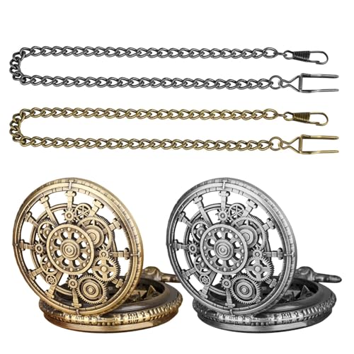 Metall-Uhrenwürfel-Set, Taschenuhr-Würfel, Würfel für Familienfeiern, tragbar, einzigartiges Design, 4,6 x 1,4 x 5,8 cm, für Rollenspiele und Tischspiele von Filvczt