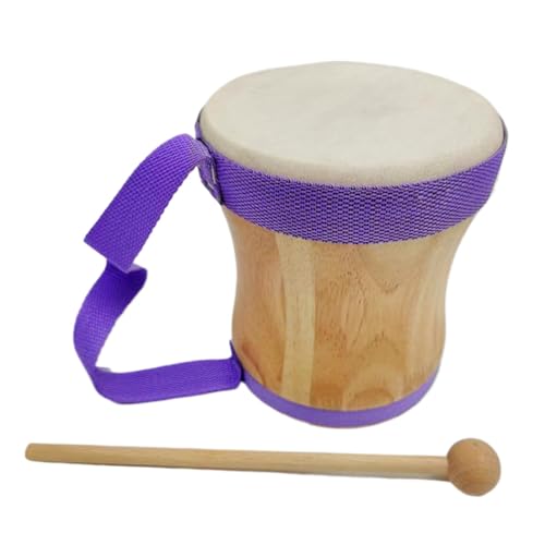 Musical Hand Drum, Fun Musical Instrument, Portable Hand Drum, Musical Toy Instruments, Wooden Baby Drum Set Musical Percussion, Easy to Use, Portable for Adults and Children von Filvczt