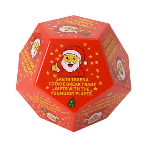 Santa Claus Würfel, Mit Spaß Und Lachen, 7,8x7,8x6,5 cm, Weihnachtswürfelspiel, Santa Exchange Cubes, Kompaktes Und Spielerisches Design, Für Kinder, Jugendliche, Erwachsene Santa Claus Würfel, Mit Spaß Und Lachen, 7,8x7,8x6,5 cm, Weihnachtswürfelspiel, Santa Exchange Cubes, Kompaktes Und Spielerisches Design, Für Kinder, Jugendliche, Erwachsene von Filvczt