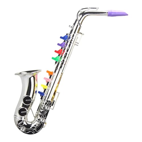 Saxophonspielzeug, Musiksaxophon für Kinder, pädagogisches Saxophon für Kinder, langlebig, einfache Verwendung, 13 x 9,5 x 36 cm für Kindergarten, Kindergarten von Filvczt