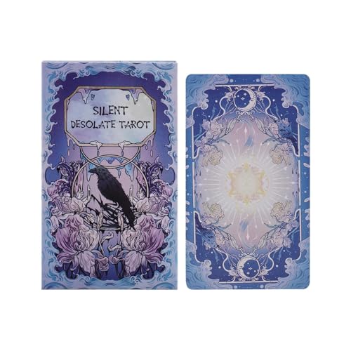 Silent Desolate Tarot, Tarot -Dek -Karten, Familien -Nachtkartenspiel Mit Interaktiven Und Strategischen, Tragbaren Und Spaß, 10,7x6cm, Für Jugendliche, Frauen, Männer, Jugendliche, Familien, Freunde Silent Desolate Tarot, Tarot -Dek -Karten, Familien -Nachtkartenspiel Mit Interaktiven Und Strategischen, Tragbaren Und Spaß, 10,7x6cm, Für Jugendliche, Frauen, Männer, Jugendliche, Familien, Freunde von Filvczt