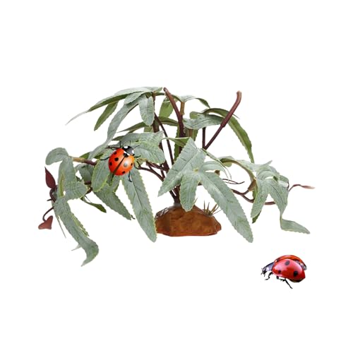 Terrarienpflanzen | Künstliche Realistische Grünpflanzen - Schlangen Terrarium Künstliche Blätter,Für Aquarium Süßwasser Wüste Schildkröte Betta Gecko Leopard Amphibien Terrarium Terrarienpflanzen | Künstliche Realistische Grünpflanzen - Schlangen Terrarium Künstliche Blätter,Für Aquarium Süßwasser Wüste Schildkröte Betta Gecko Leopard Amphibien Terrarium von Filvczt