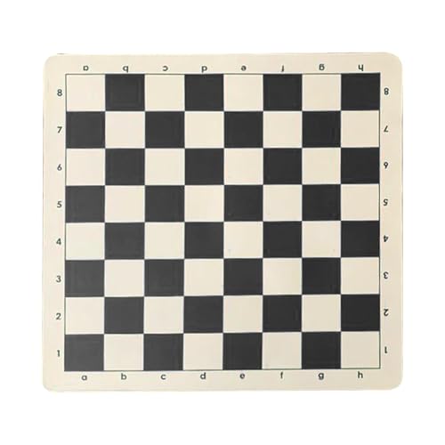 Turnier-Schachbrett, Weiche Schachmatte, Dame-Spielteppich, Mit Doppelseitiger Funktionalität, Rollbares Und Tragbares Design, 34 X 34 cm, Schwarz-Weiß/Grün-Weiß, Für Familienfeiern von Filvczt