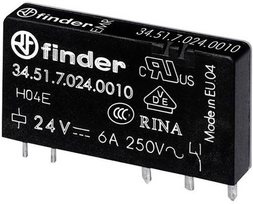 Finder 34.51.7.012.5010 Printrelais 12 V/DC 6A 1 Wechsler Tube von Finder