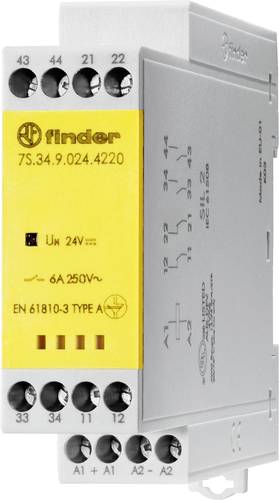 Finder 7S.34.9.024.4220 Relais Schaltstrom (max.): 6A 2 Öffner, 2 Schließer 1St. von Finder