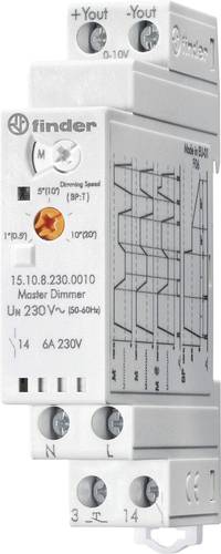 Finder Dimmer für Hutschiene 15.10.8.230.0010 Betriebsspannung:230 V/AC von Finder