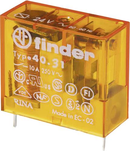 Finder 40.31.8.048.0001 Printrelais 48 V/AC 10A 1 Wechsler 1St. von Finder