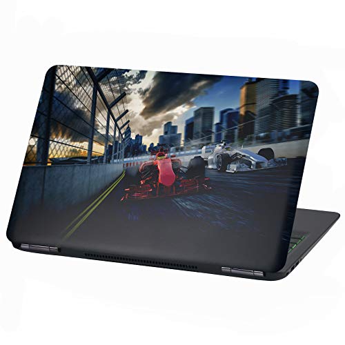 Laptop Folie Cover: Fahrzeuge Klebefolie Notebook Aufkleber Schutzhülle selbstklebend Vinyl Skin Sticker (13-14 Zoll, LP3 Formel Rennwagen) von Finest Folia