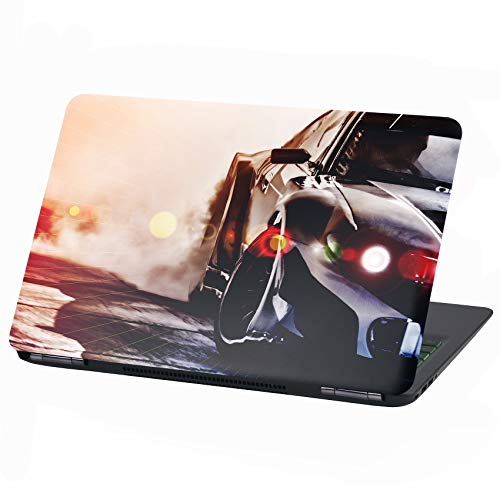 Laptop Folie Cover: Fahrzeuge Klebefolie Notebook Aufkleber Schutzhülle selbstklebend Vinyl Skin Sticker (17 Zoll, LP4 Drift Car) von Finest Folia