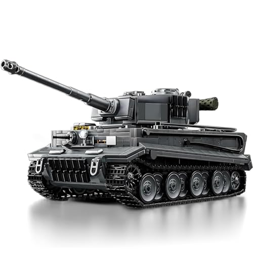 Militär Tiger Panzer Klemmbausteine Kit,1668 Teile WW2 Technik Armee Schwer Panzer Bauspielzeug 1:28 Kampfpanzer Modellbausatz Kampfwagen Sammlerstück Geschenke für Militärfans Erwachsene Jugendliche Militär Tiger Panzer Klemmbausteine Kit,1668 Teile WW2 Technik Armee Schwer Panzer Bauspielzeug 1:28 Kampfpanzer Modellbausatz Kampfwagen Sammlerstück Geschenke für Militärfans Erwachsene Jugendliche von Finger Rock