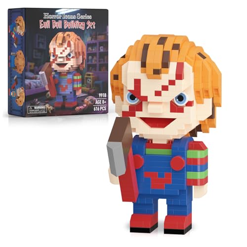 Finger Rock Horrorpuppe Serie Micro Klemmbausteine, 616 Teile Halloween Spielzeug Böse Figur Dekorations Modell, Creative Halloween Ferien Geschenk für Horrorfilm Fans Kinder Jugendliche Junge Finger Rock Horrorpuppe Serie Micro Klemmbausteine, 616 Teile Halloween Spielzeug Böse Figur Dekorations Modell, Creative Halloween Ferien Geschenk für Horrorfilm Fans Kinder Jugendliche Junge von Finger Rock