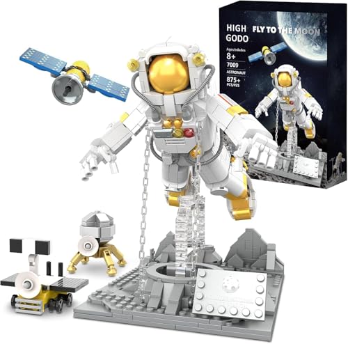 Finger Rock Schweben Space Astronaut Mini Klemmbausteine Set, 875 Teile Weltraum Bauspielzeug Micro Bausteine Figuren, Idea Geschenke für Jugendliche oder Erwachsene (Kompatibel mit Lego Bausteine) von Finger Rock