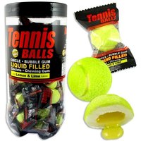 Großpackung Tennis Kaugummis, 50 Stück, mit flüssiger Füllung, Zitronengeschmack von Fini